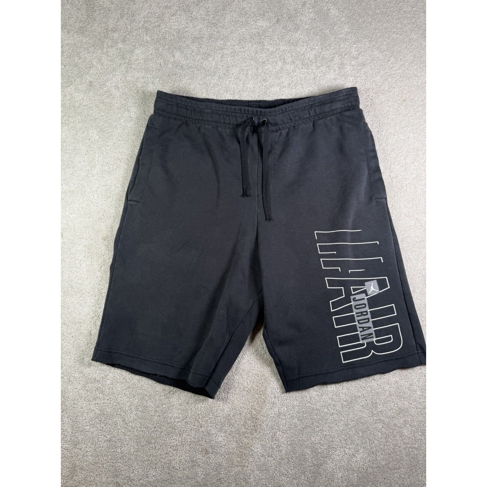 Nike Air Jordan Jumpman Mens XL Fleece Shorts Black CZ1674-010 Sweats 9.5"
